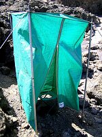 Our deluxe toilet tent
